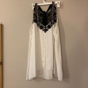 Absolutely gorgeous black and white lace camisole